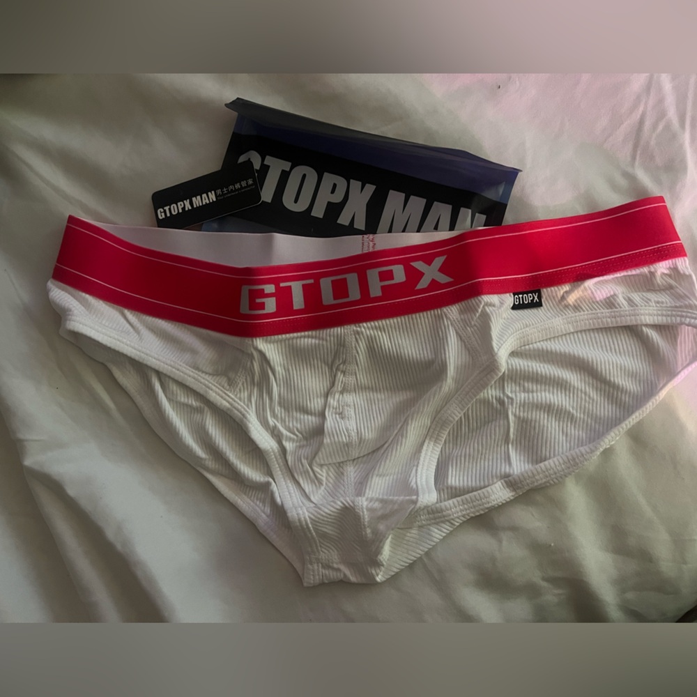 GTOPX MAN briefs, NEW, white, soft, XL,Men
